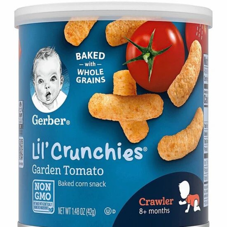 Nursing & Feeding * | Gerber Lil' Crunchies Variety Pack, 2 Cheddar, 2 Tomato, 2 Apple & Sweet Potato, 6 Ct Varies