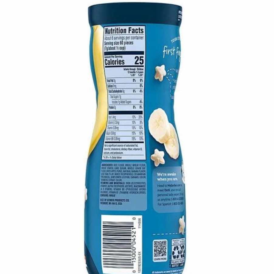 Nursing & Feeding * | Gerber Banana Puffs Cereal Snacks, 1.48 Oz Varies