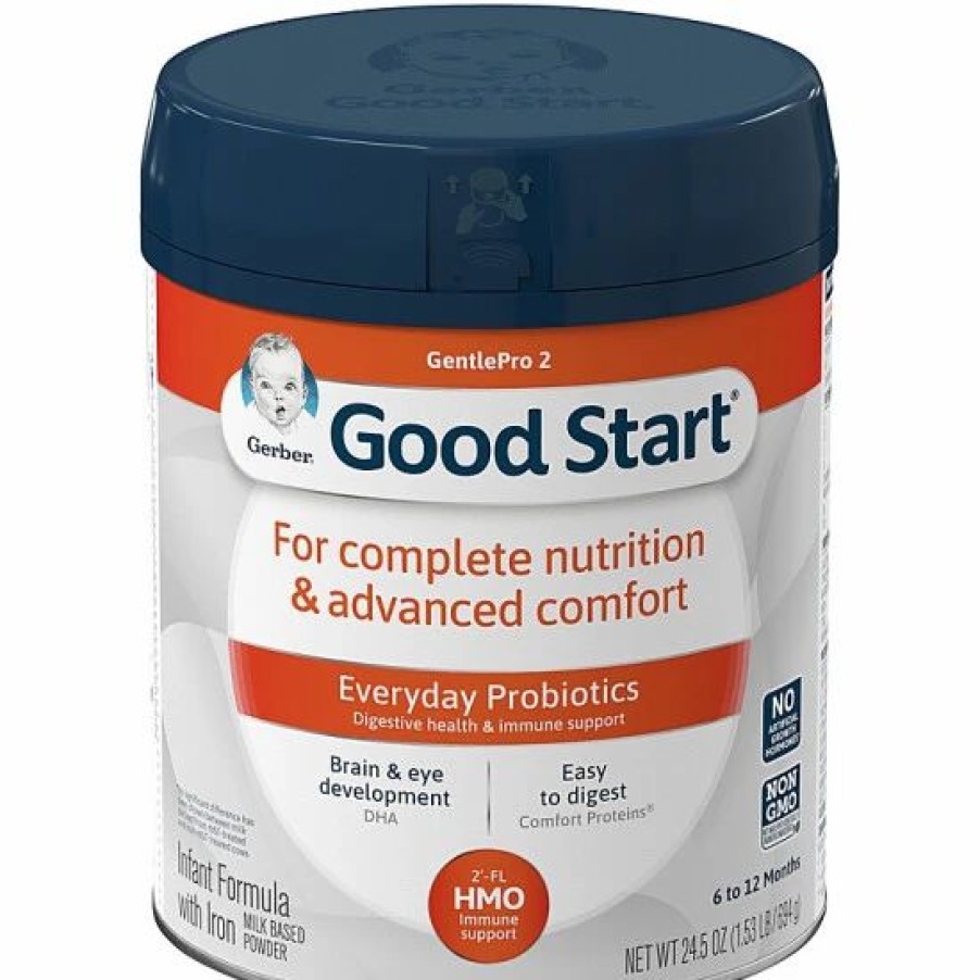 Nursing & Feeding * | Gerber Good Start 24.5 Oz. Gentlepro 2 Hmo Powder Infant Formula Stage 2