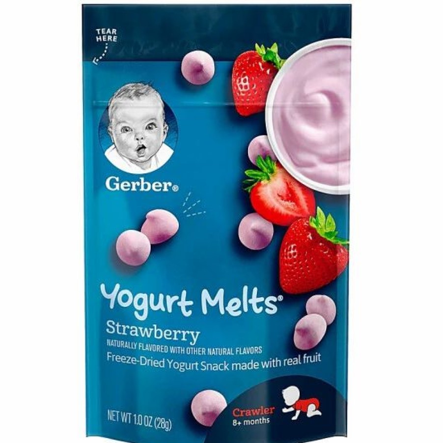 Nursing & Feeding * | Gerber Yogurt Melts, Strawberry, 1 Oz Varies