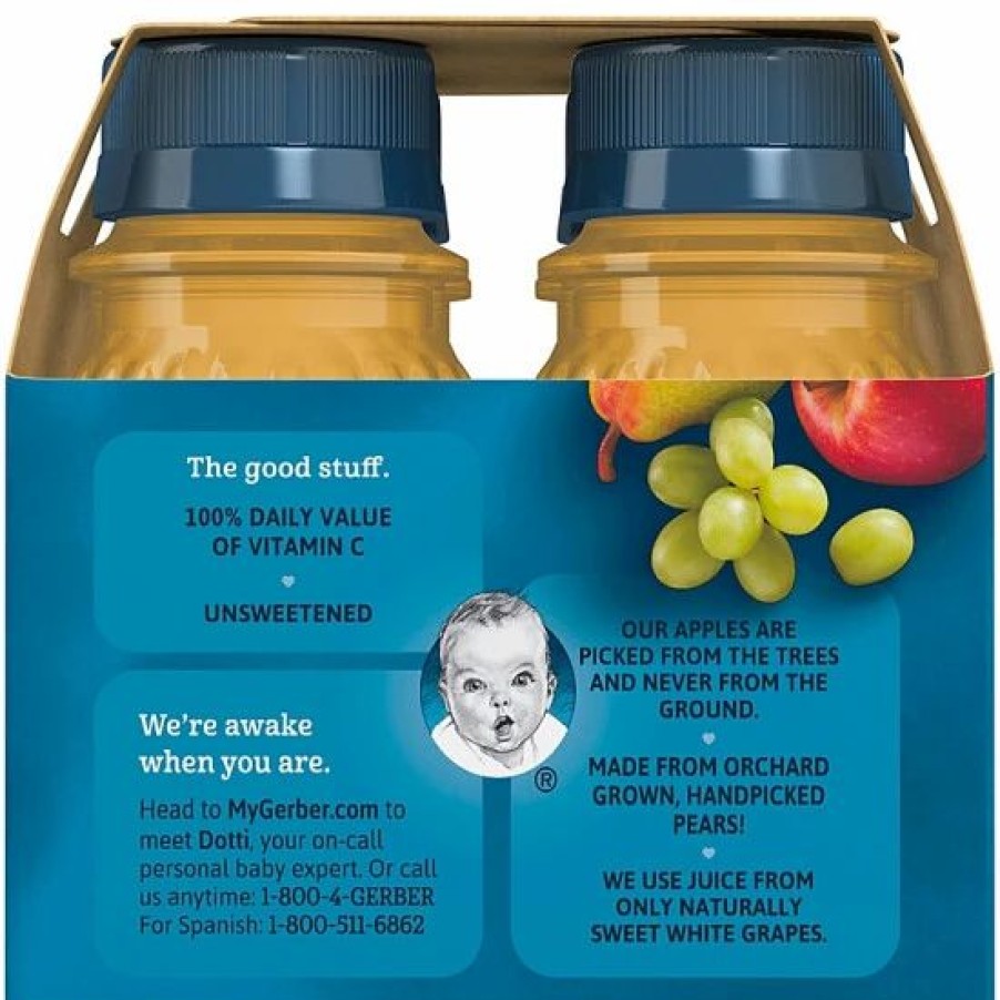 Nursing & Feeding * | Gerber Baby 100% Juice Variety Pack, 16 Oz Varies