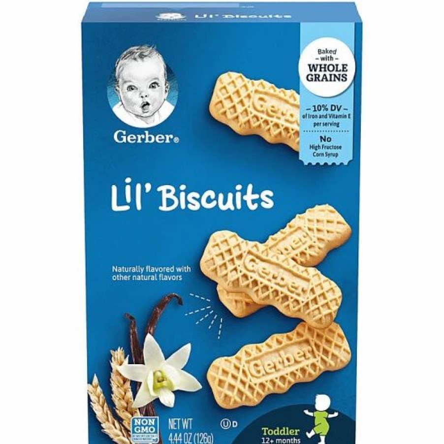 Nursing & Feeding * | Gerber Lil' Biscuits, Vanilla Wheat, 4.44 Oz Varies