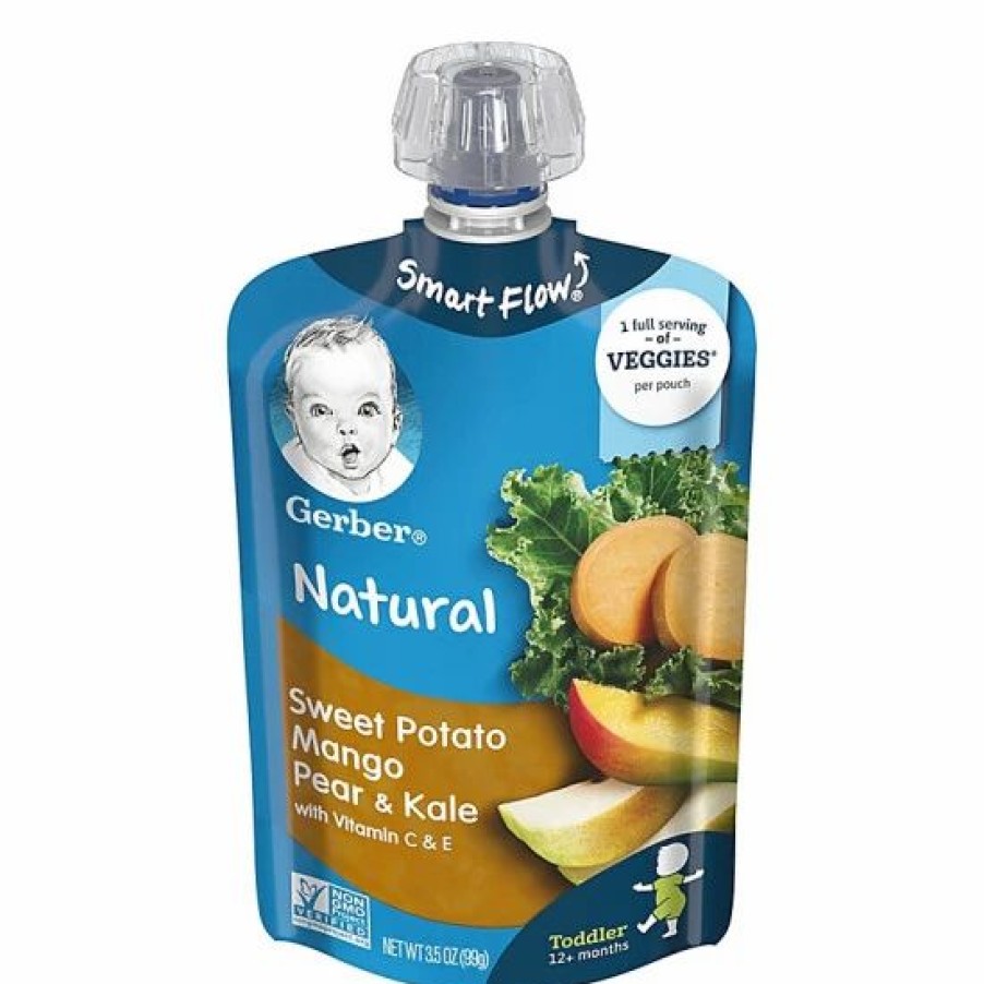 Nursing & Feeding * | Gerber 3.5 Fl. Oz. Strongtoddler Pouches Sweet Potatoe Mango Pear Kale No Color