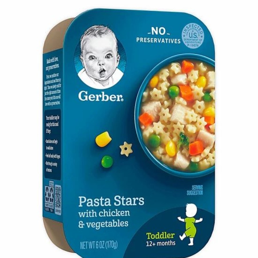 Nursing & Feeding * | Gerber Graduates Lil' Meals 6 Oz. Pasta Stars With Chicken And Vegetables Multi