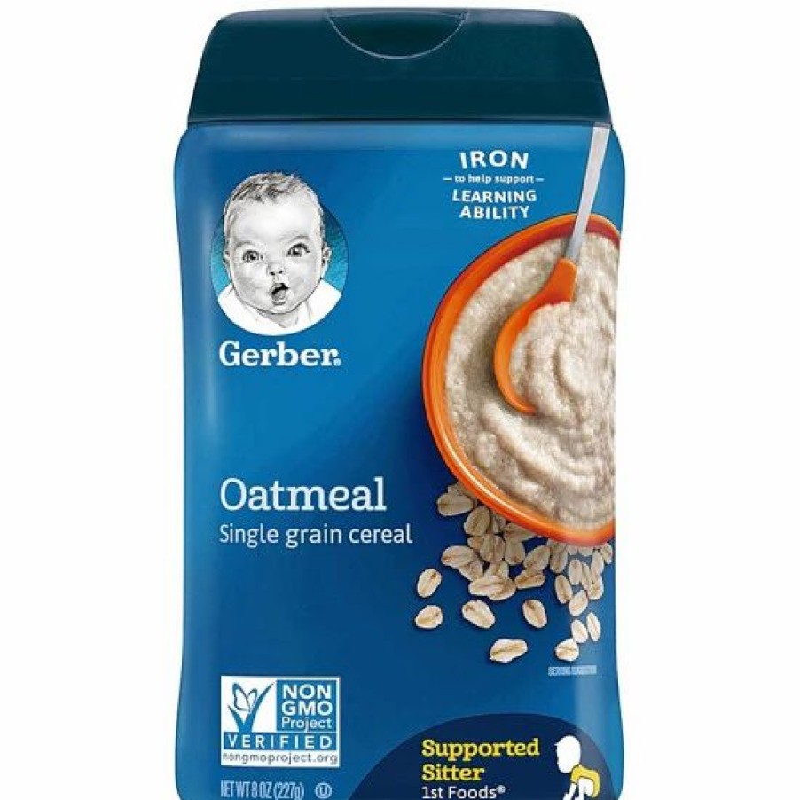 Nursing & Feeding * | Gerber Baby Cereal, 1St Foods, Oatmeal, 8 Oz Varies