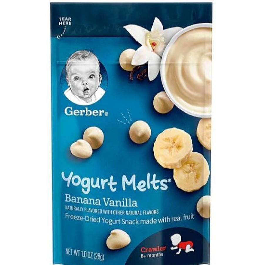 Nursing & Feeding * | Gerber Yogurt Melts, Banana Vanilla, 1 Oz Varies