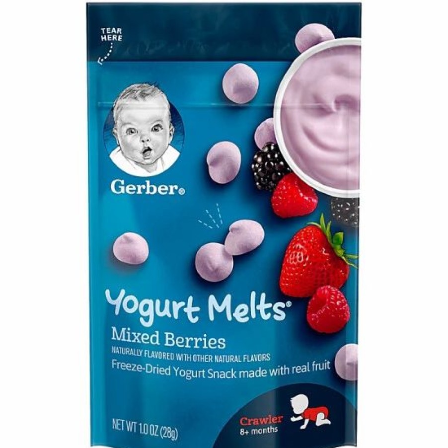 Nursing & Feeding * | Gerber Yogurt Melts, Mixed Berries, 1 Oz Varies