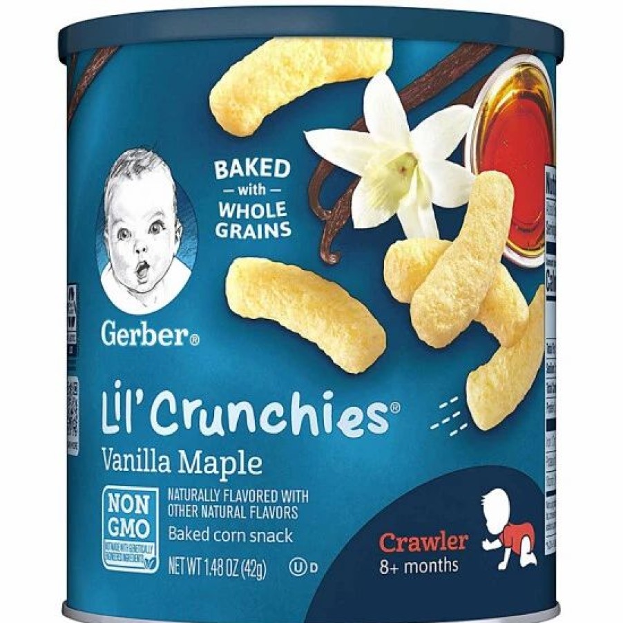 Nursing & Feeding * | Gerber Lil Crunchies, Vanilla Maple, 1.48 Oz Varies