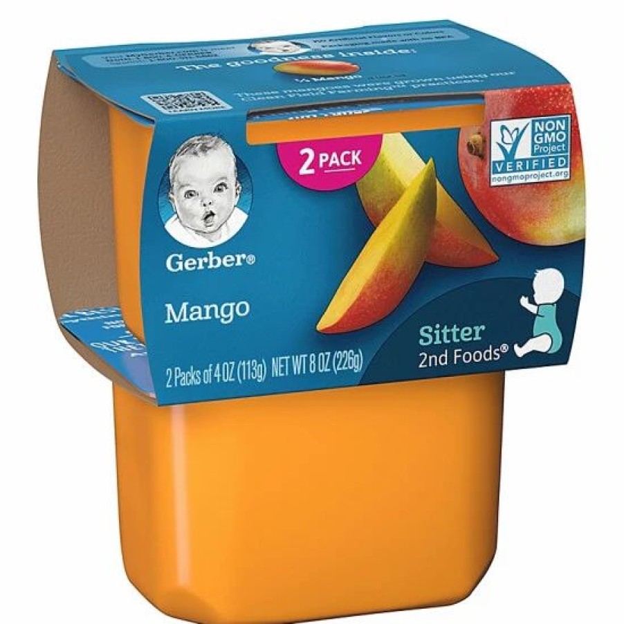 Nursing & Feeding * | Gerber 2Nd Foods 2-Pack 4 Oz. Mangos No Color