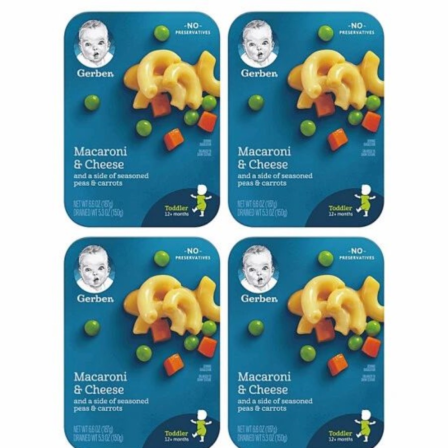 Nursing & Feeding * | Gerber Lil Entrees, Mac & Cheese With Peas Carrots, 6.6 Oz Varies