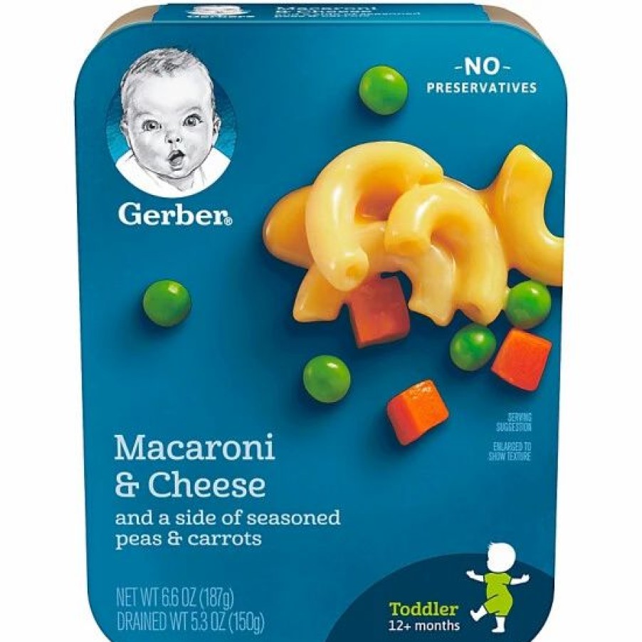 Nursing & Feeding * | Gerber Lil Entrees, Mac & Cheese With Peas Carrots, 6.6 Oz Varies