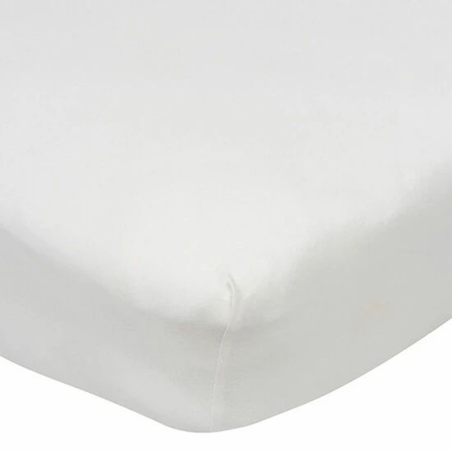 Bedding & Decor * | Gerber Fitted Crib Sheet In White