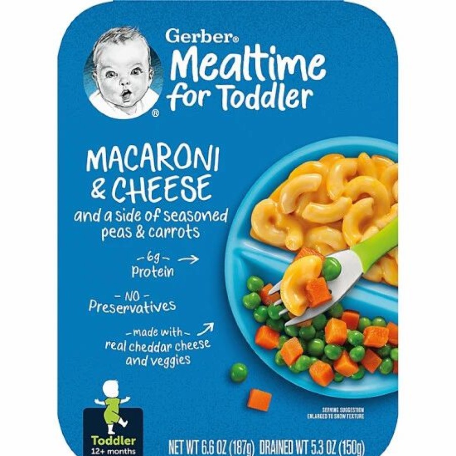 Nursing & Feeding * | Gerber Macaroni & Cheese Wth Peas & Carrots, 6.6 Oz.