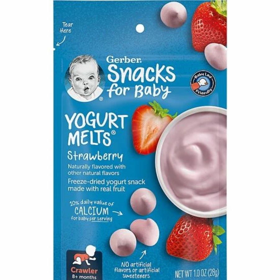 Nursing & Feeding * | Gerber Strawberry Yogurt Melts Multi