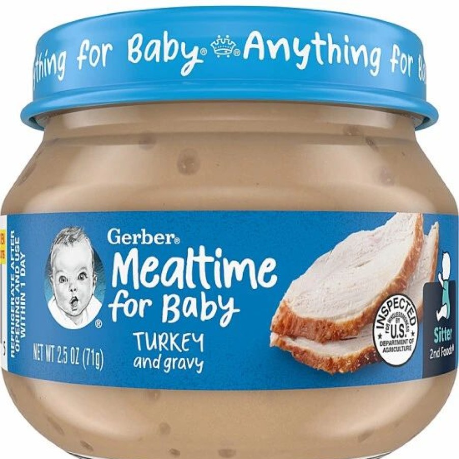 Nursing & Feeding * | Gerber 2Nd Foods Turkey & Gravy, 2.5 Oz.