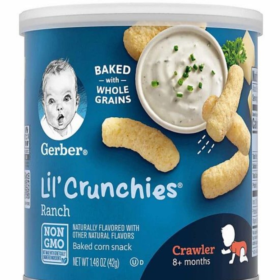 Nursing & Feeding * | Gerber Lil' Crunchies, Ranch, 1.48 Oz Varies