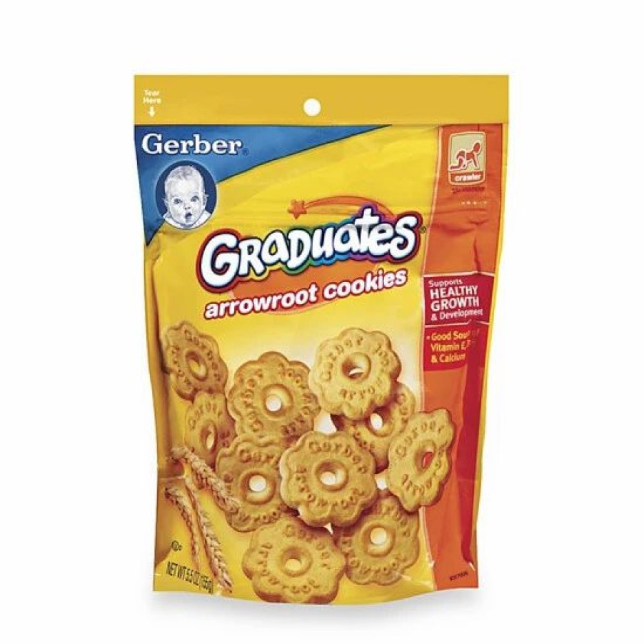 Nursing & Feeding * | Gerber Graduates Arrowroot Cookies Yellow/Multi