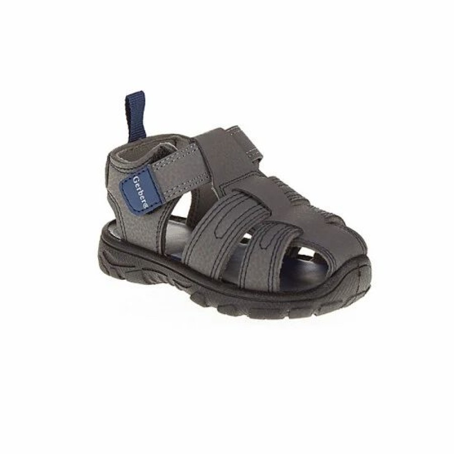 Clothing & Accessories * | Gerber Size 9-12M Fisherman Sandal In Grey