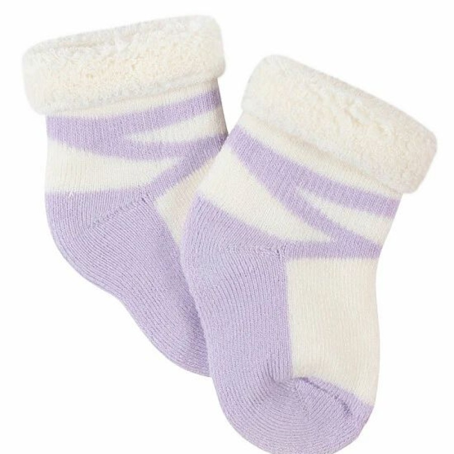 Clothing & Accessories * | Gerber 6-Pack Bunny Wiggle-Proof Bootie Socks In Purple