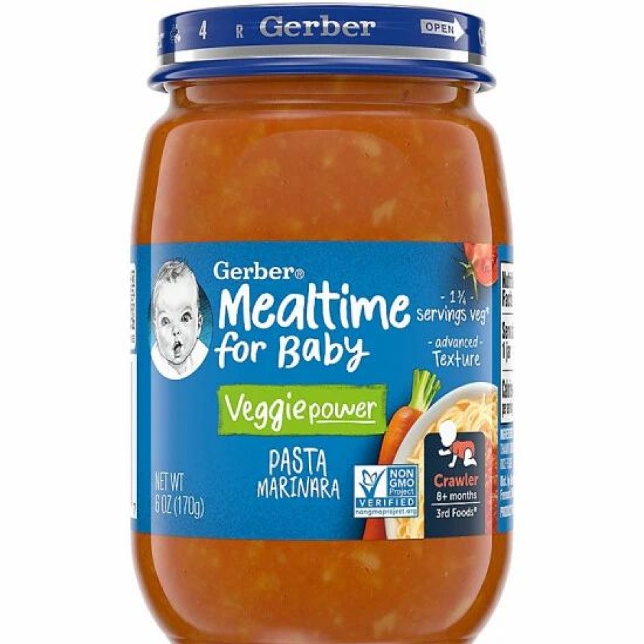 Nursing & Feeding * | Gerber 3Rd Foods Pasta Marinara Baby Food, 6 Oz.