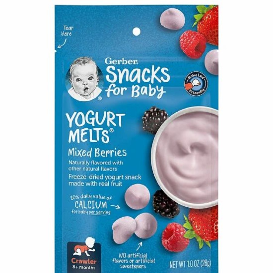 Nursing & Feeding * | Gerber Graduates Organic 1 Oz. Mixed Berry Yogurt Melts Multi