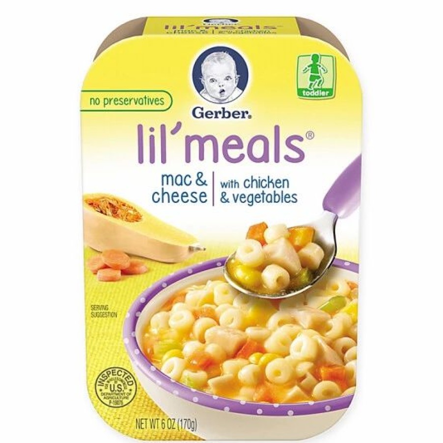 Nursing & Feeding * | Gerber Graduates Lil Meals 6 Oz. Mac & Cheese & Chicken & Vegetables Multi